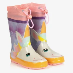 Playshoes Rain Boots|Rain Boots*Girls Pink Unicorn Rain Boots