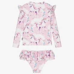Rock Your Baby Swimwear*Girls Pink Unicorn Tankini (UPF50+)