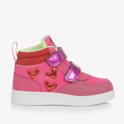 Agatha Ruiz de la Prada Trainers|Trainers*Girls Pink Velcro High-Top Trainers