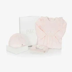 Paz Rodríguez Gifts|Babysuits*Girls Pink Velour Babysuit Set