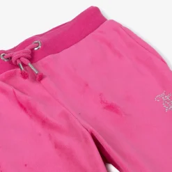 Juicy Couture Trousers*Girls Pink Velour Flared Joggers