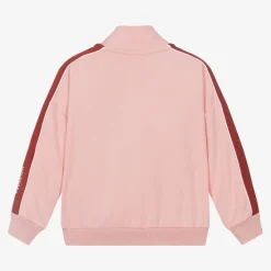 Tommy Hilfiger Tops*Girls Pink Viscose Half-Zip Sweatshirt