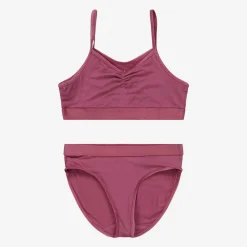 Molo Underwear*Girls Pink Viscose Top & Knickers Set DarkRose