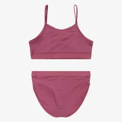 Molo Underwear*Girls Pink Viscose Top & Knickers Set DarkRose
