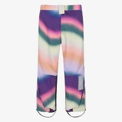 Molo Snowwear*Girls Pink Wavy Rainbow Ski Trousers WavyRainbow