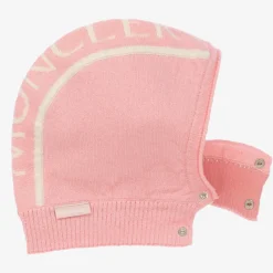 Moncler Enfant Hats*Girls Pink Wool Balaclava