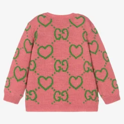 Gucci Tops*Girls Pink Wool GG Sweater