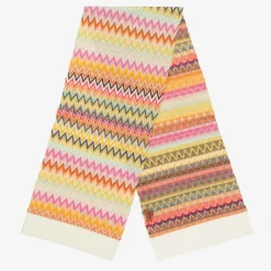 Missoni Scarves*Girls Pink Wool Knit Zigzag Scarf