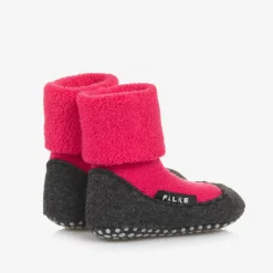 Falke Socks*Girls Pink Wool Slipper Socks
