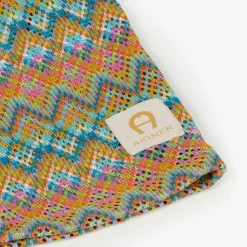 AIGNER Trousers*Girls Pink ZigZag Wide-Leg Trousers