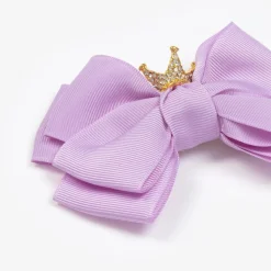 Angels Face Hair Accessories*Girls Purple Bow Hair Clip (11cm) Lilac