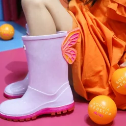 Sophia Webster Mini Rain Boots|Rain Boots*Girls Purple Butterfly Rain Boots