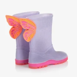 Sophia Webster Mini Rain Boots|Rain Boots*Girls Purple Butterfly Rain Boots