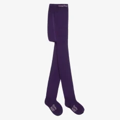Country Kids Tights*Girls Purple Cotton Knitted Tights