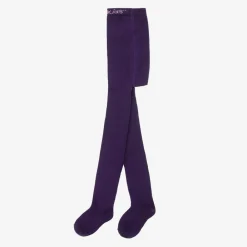 Country Kids Tights*Girls Purple Cotton Knitted Tights