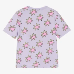 Stella McCartney Kids Tops*Girls Purple Cotton Star T-Shirt