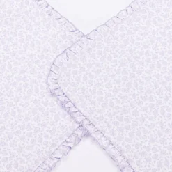 Kissy Kissy Blankets & Shawls*Girls Purple Cotton Summer Gardens Blanket (73cm)