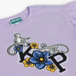 KENZO KIDS Tops*Girls Purple Cotton Top