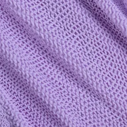 Hunza G Swimwear*Girls Purple Crinkle Frill Bikini Lilac