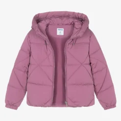 Mayoral Coats & Jackets*Girls Purple Hooded Jacket