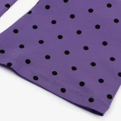Mini Rodini Leggings*Girls Purple Organic Cotton Flared Leggings