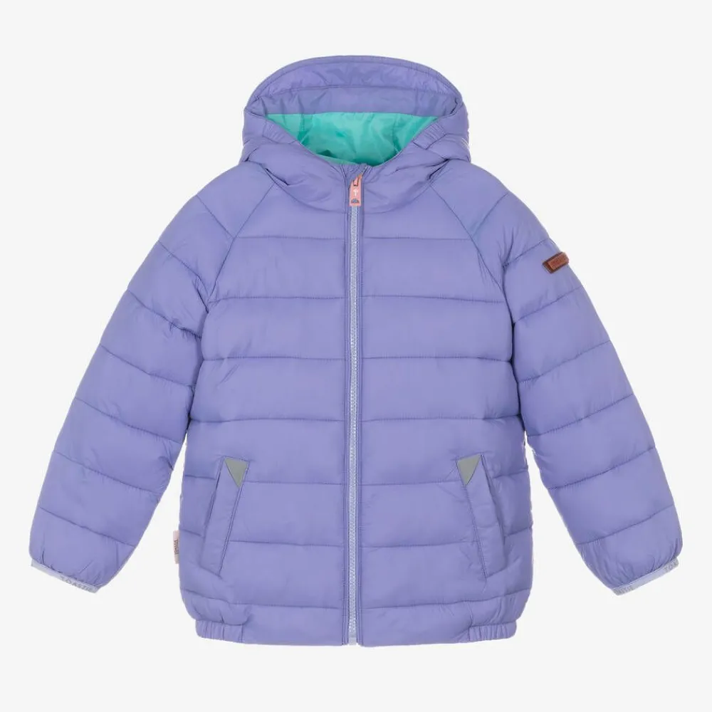 Töastie Coats & Jackets*Girls Purple Packable Puffer Jacket