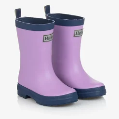 Little Blue House by Hatley Rain Boots|Rain Boots*Girls Purple Rain Boots