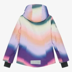 Molo Snowwear*Girls Purple Rainbow Ski Jacket