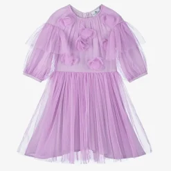 RaspberryPlum Dresses*Girls Purple Tulle Flowers Dress