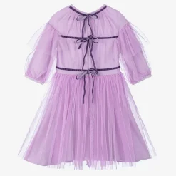 RaspberryPlum Dresses*Girls Purple Tulle Flowers Dress