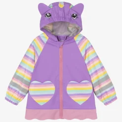 Playshoes Coats & Jackets|Coats & Jackets*Girls Purple Unicorn Raincoat