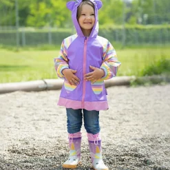 Playshoes Coats & Jackets|Coats & Jackets*Girls Purple Unicorn Raincoat