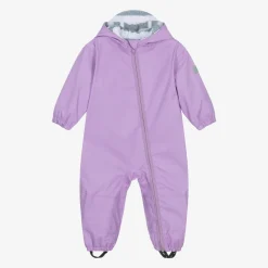 Little Blue House by Hatley Coats & Jackets*Girls Purple Waterproof Rainsuit