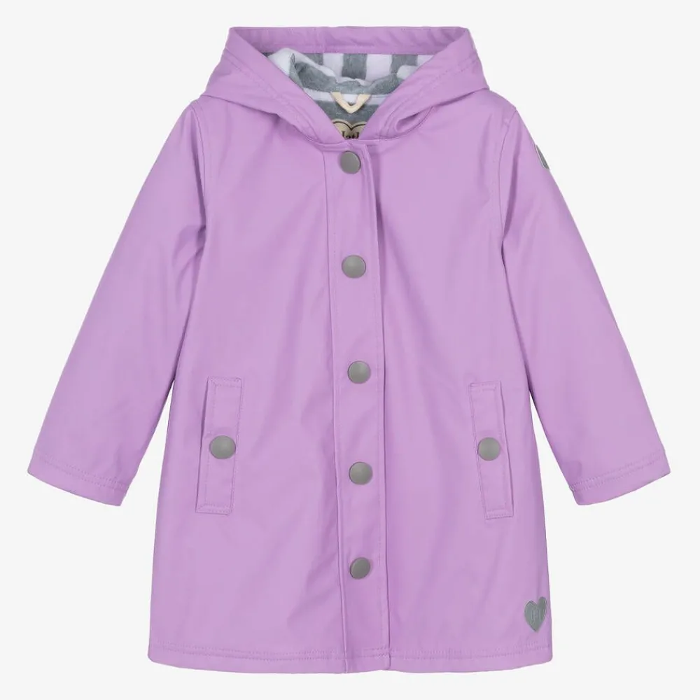 Little Blue House by Hatley Coats & Jackets*Girls Purple Waterproof Raincoat