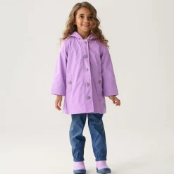 Little Blue House by Hatley Coats & Jackets*Girls Purple Waterproof Raincoat