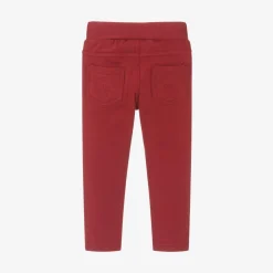 Mayoral Trousers*Girls Red Cotton Jersey Trousers