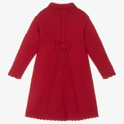 Sarah Louise Coats & Jackets|Coats & Jackets*Girls Red Cotton Knit Coat