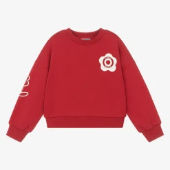 KENZO KIDS Tops*Girls Red Cotton Sweatshirt