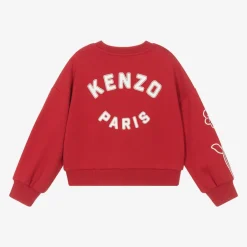 KENZO KIDS Tops*Girls Red Cotton Sweatshirt