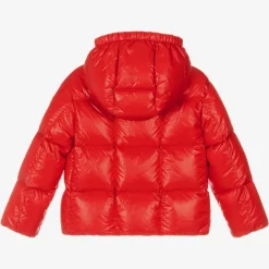 Moncler Enfant Coats & Jackets*Girls Red Down Padded Parana Jacket