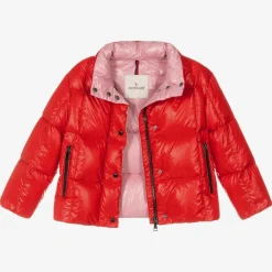 Moncler Enfant Coats & Jackets*Girls Red Down Padded Parana Jacket