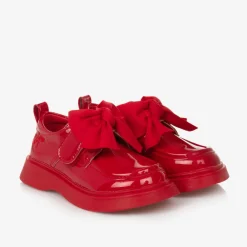 A Dee Loafers & Moccasins|Loafers & Moccasins*Girls Red Faux Patent Leather Loafers