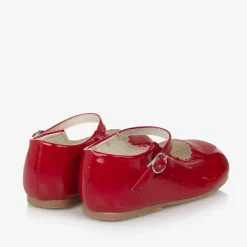 Sevva Bar Shoes|Bar Shoes*Girls Red Faux Patent Leather Shoes