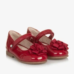 Mayoral Bar Shoes|Bar Shoes*Girls Red Faux Patent Leather Shoes