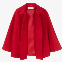 Romano Coats & Jackets*Girls Red Felted Cape