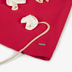 Jessie and James London Dresses*Girls Red Floral Dress