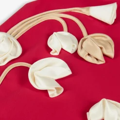 Jessie and James London Dresses*Girls Red Floral Dress