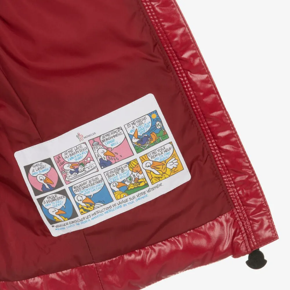 Moncler Enfant Coats & Jackets*Girls Red Ghany Down Padded Gilet