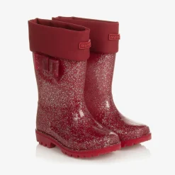 Mayoral Rain Boots|Rain Boots*Girls Red Glitter Rain Boots