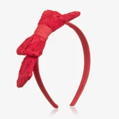 Patachou Hair Accessories*Girls Red Lace Hairband